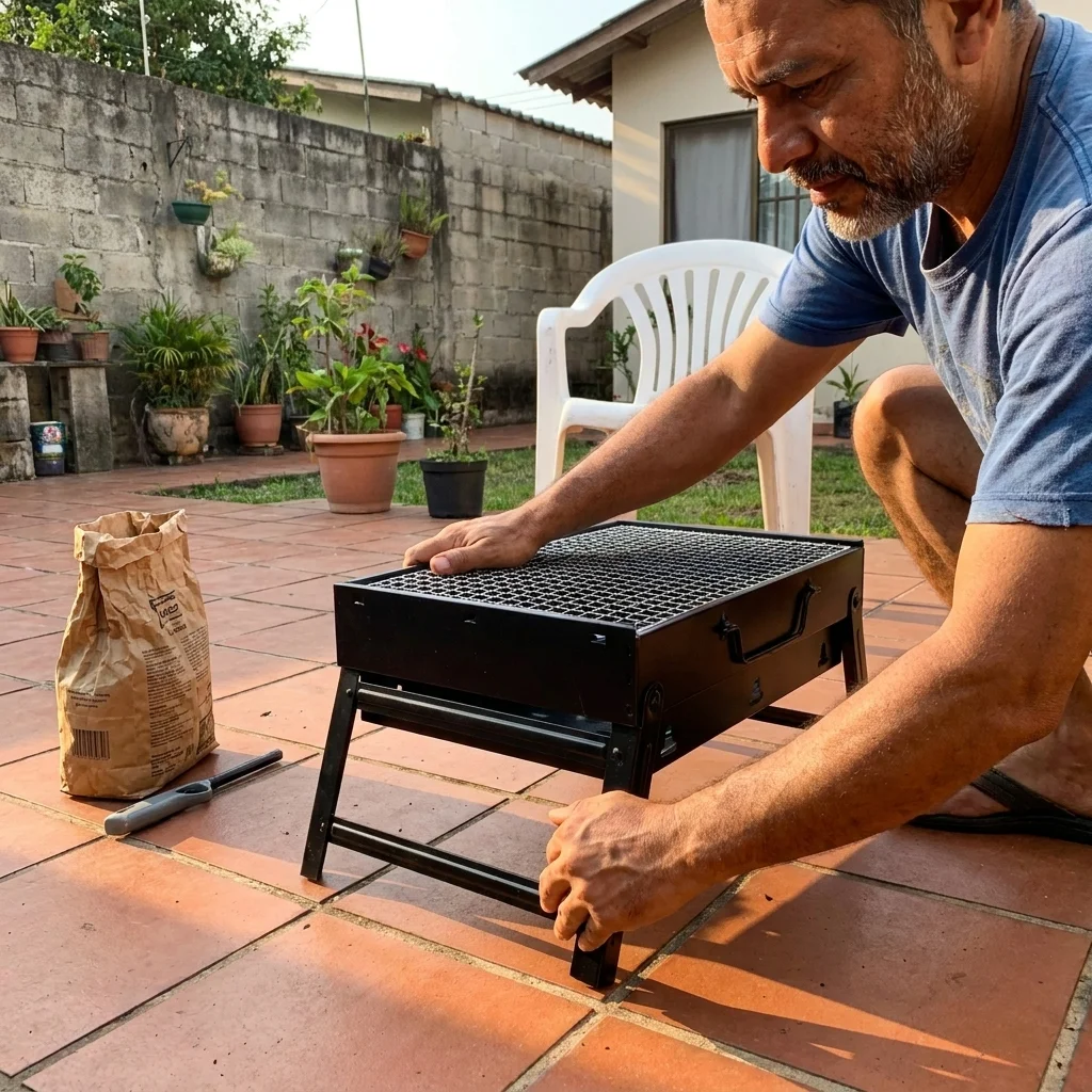 Liberando las patas del asador