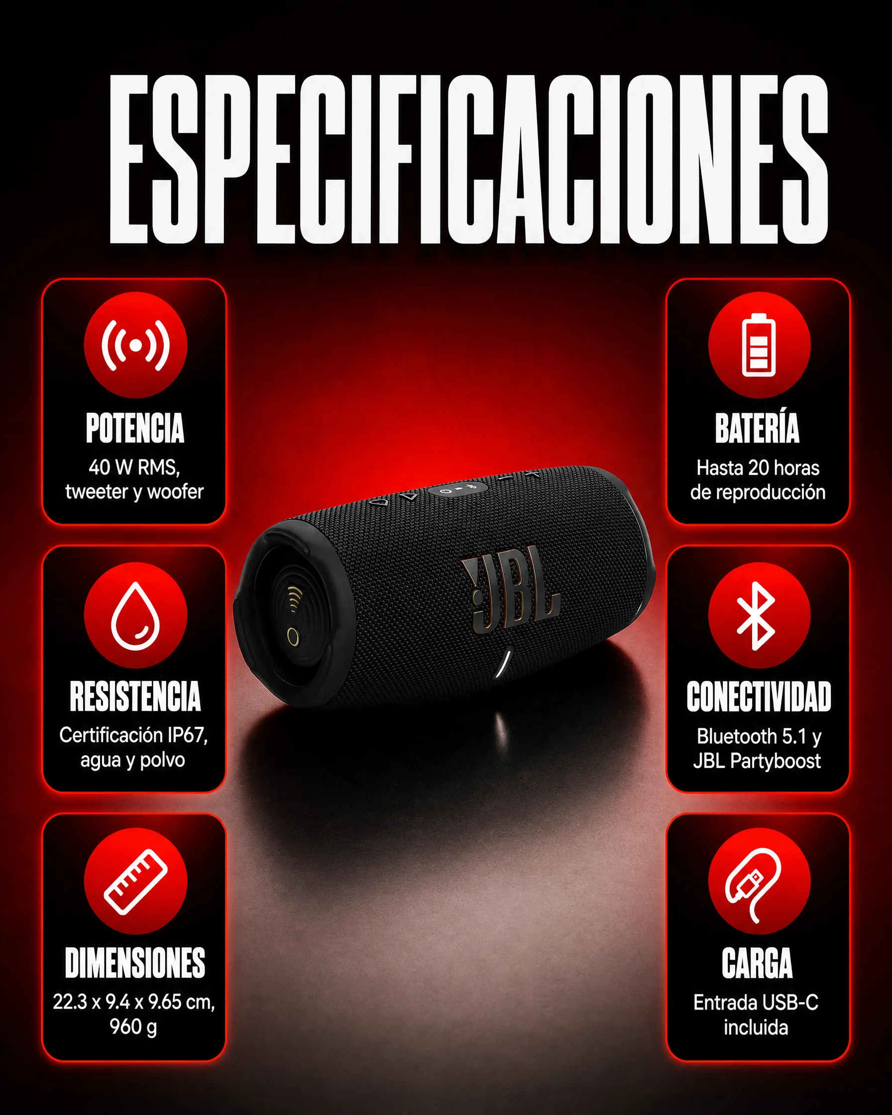 Especificaciones