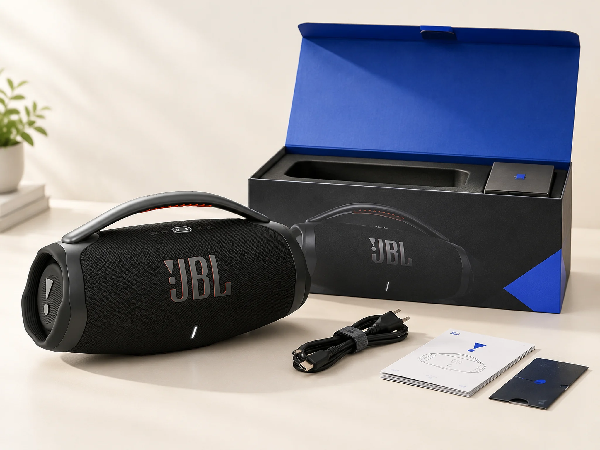 Bocina portátil Bluetooth JBL Boombox 3 impermeable.