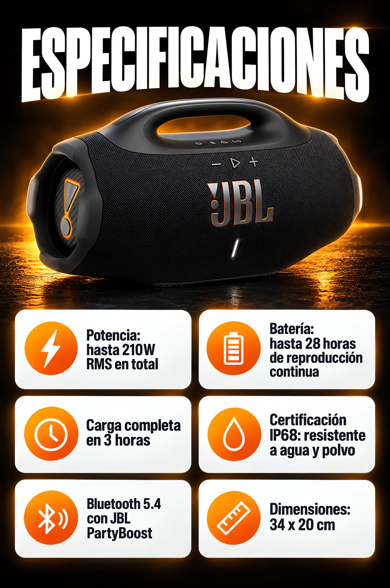 Especificaciones
