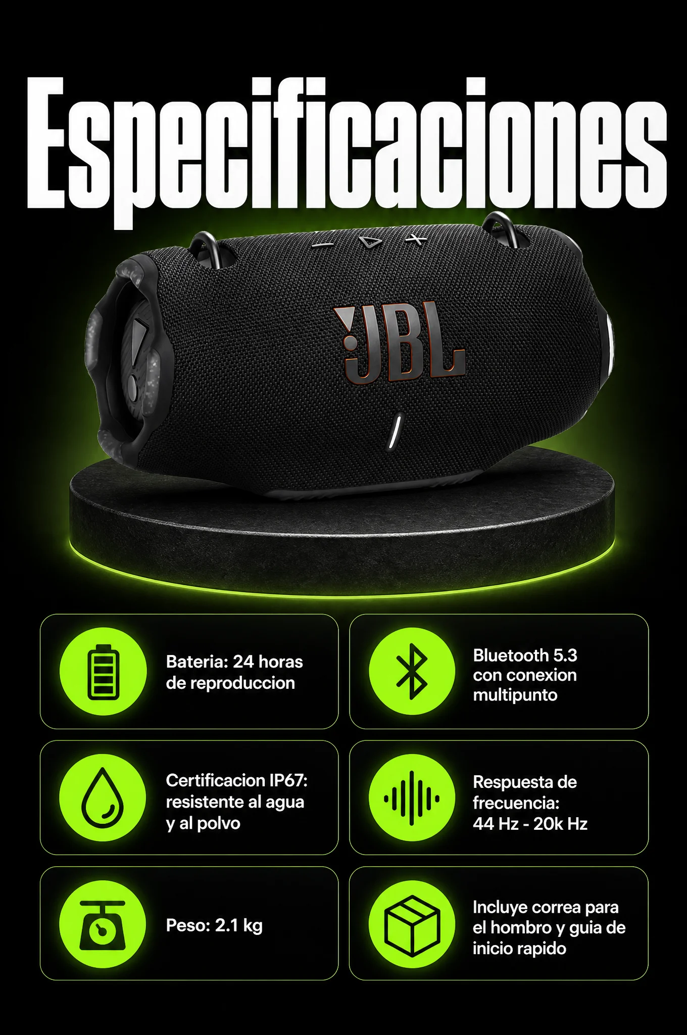 Especificaciones